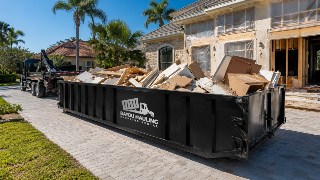 20 yard dumpster rental for construction projects in Destin Florida