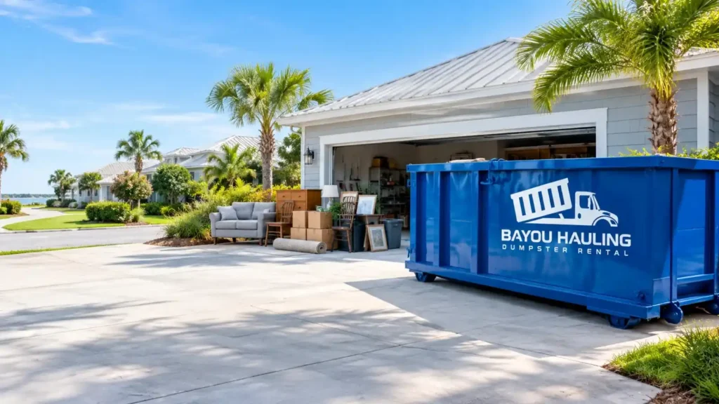 Contractor dumpster rental for renovation project