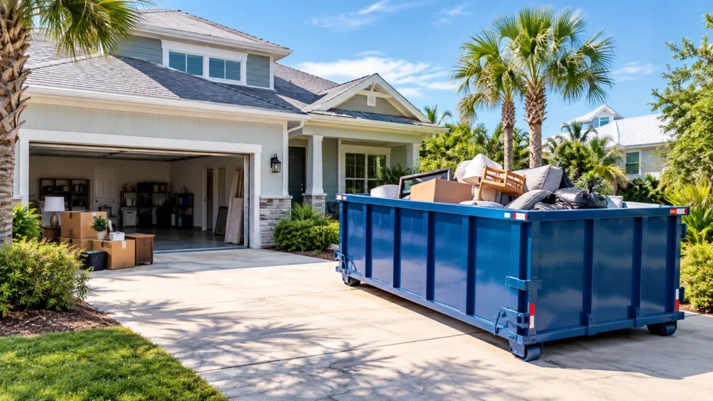 Home cleanout dumpster rental Destin, FL